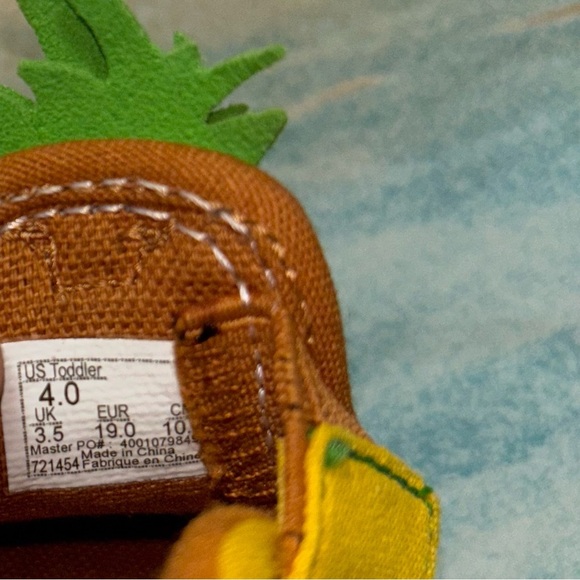 Vans Pineapple Slip On Shoes toddler size 5 yellow green - Picture 8 of 8